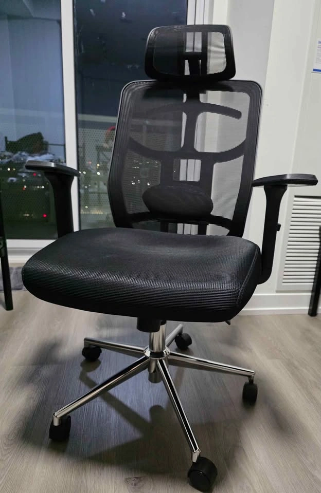 Ergonomic Mesh Office Chair with Headrest (motiongrey) - photo 2