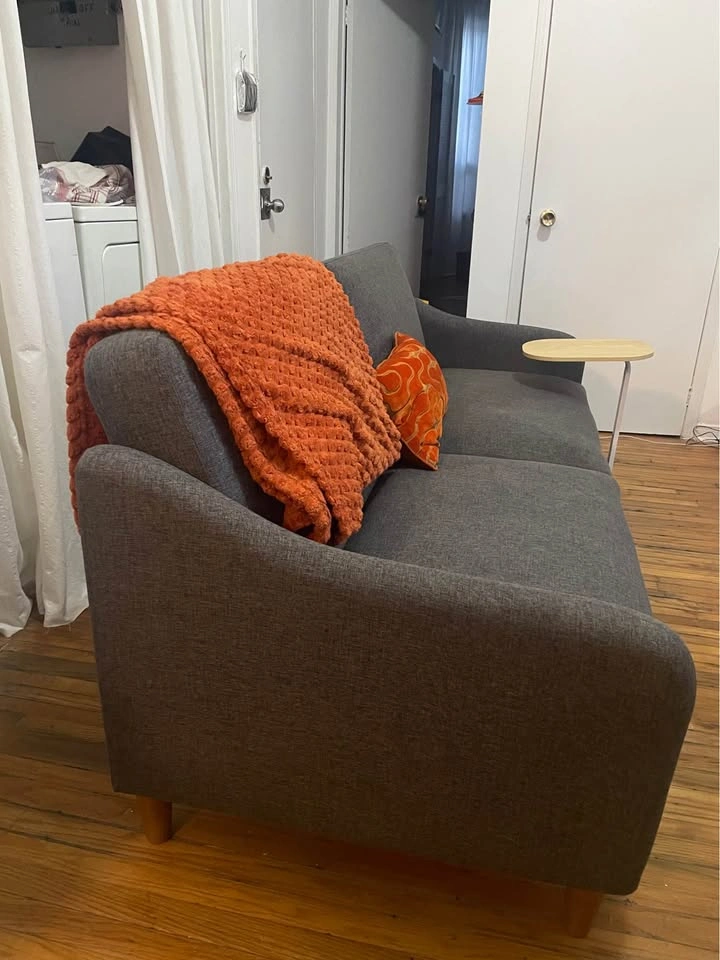 Dark Grey MCM Sleeper Sofa - photo 2