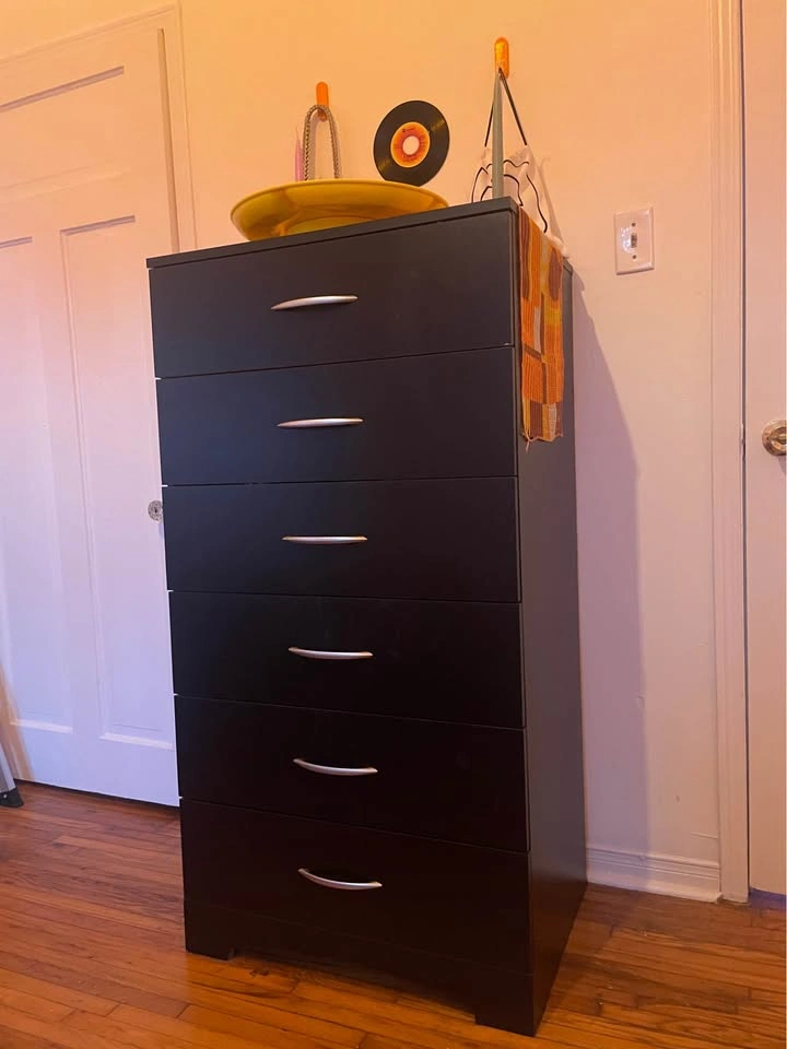 Black Tall Boy Dresser - photo 3