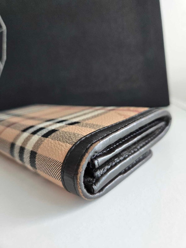Burberry Haymarket check continental wallet - photo 4