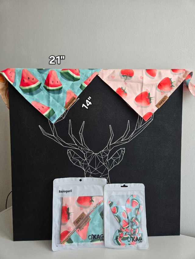 Summer vibe Reversible Pet Bandana – 2 Looks in 1