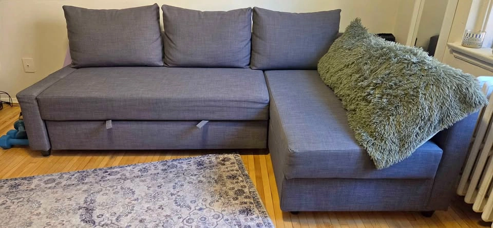 IKEA Corner Sofa Bed – Dark Gray – Very good condition