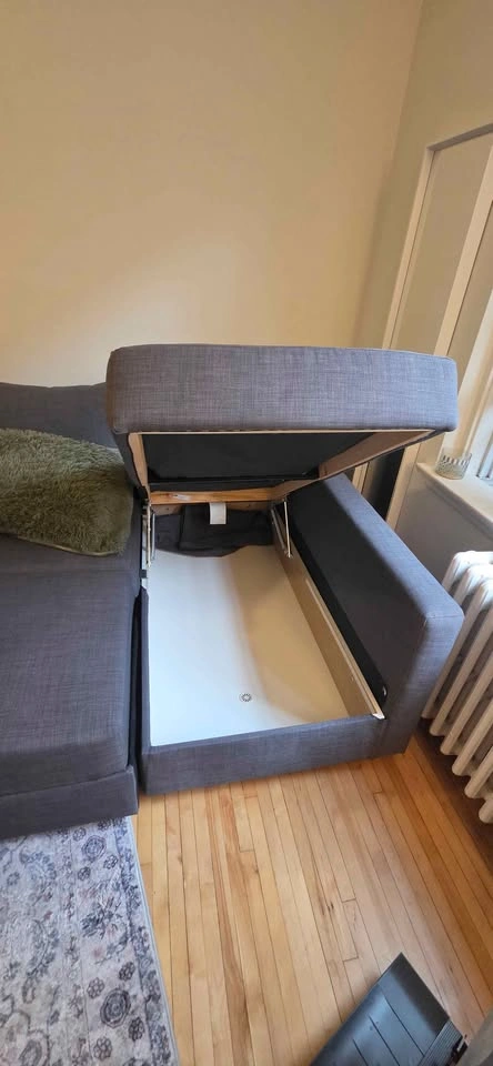 IKEA Corner Sofa Bed – Dark Gray – Very good condition - photo 4