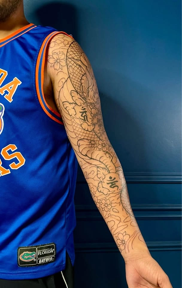 Dragon Asian Japanese Full Sleeve - photo 5
