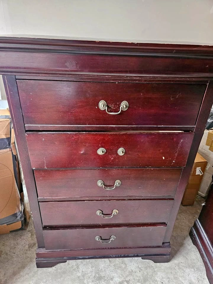 5 Drawer Wooden Chest - Moving sale
