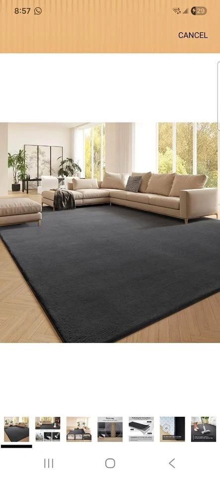 5x7 Faux Fur Area Rug