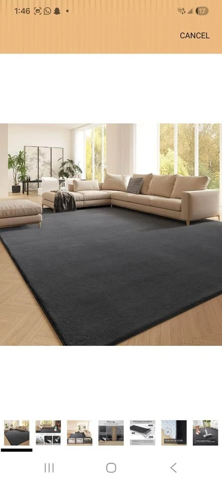 5x7 Faux Fur Area Rug - photo 2