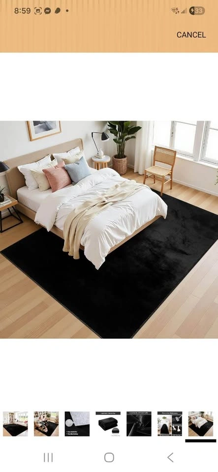 8x5 Faux Fur Area Rug - photo 3