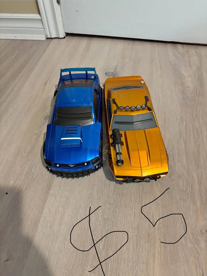 Mustang and Camaro Toy Cars