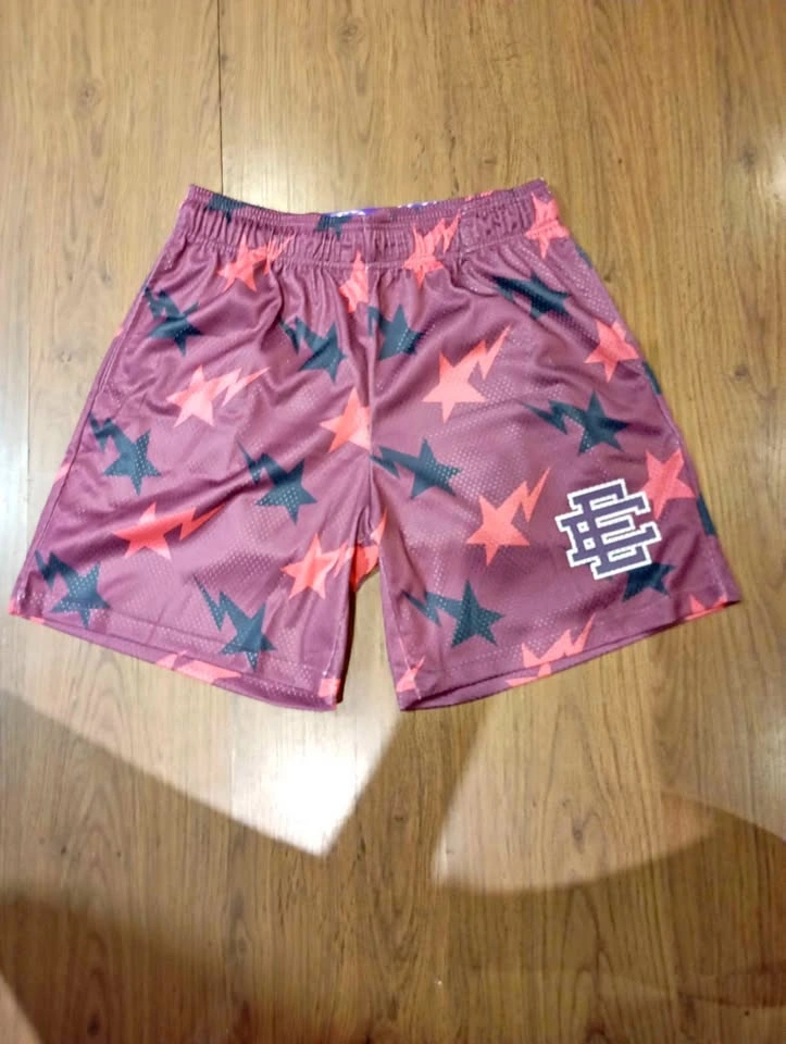 40$ Eric Emanuel x BAPE Mesh Shorts Size Large
