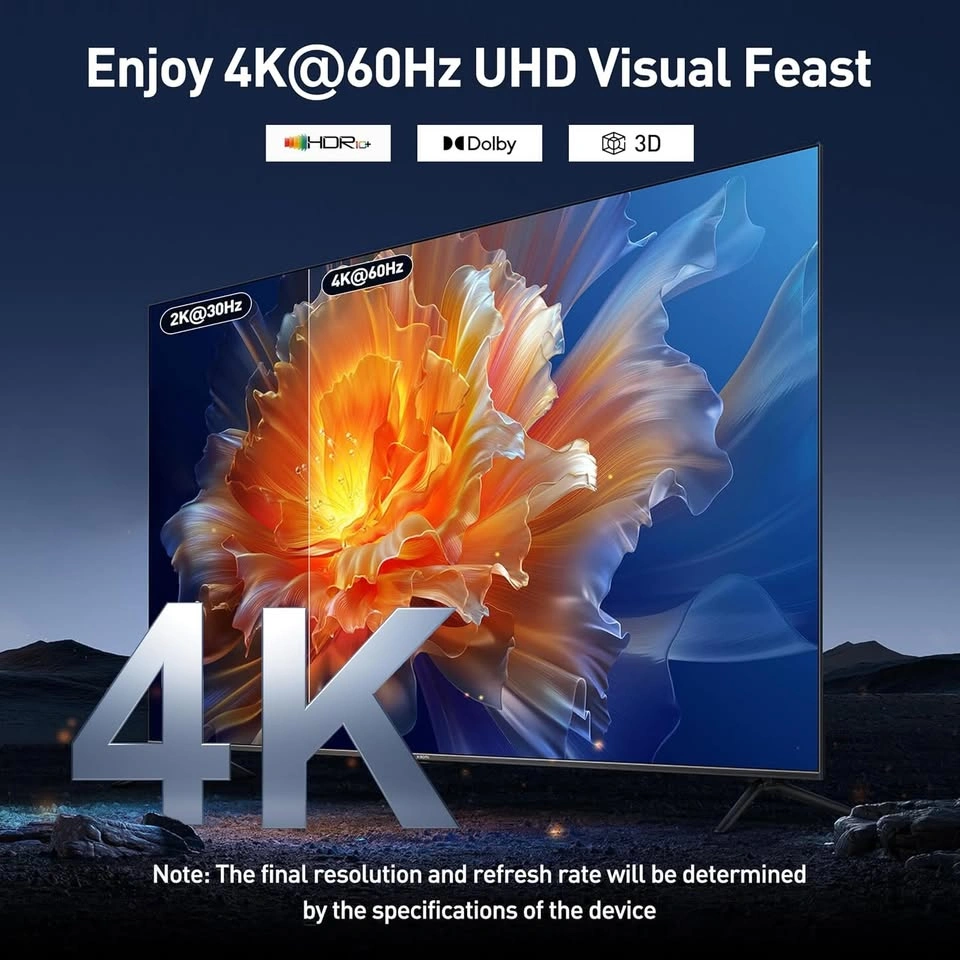 BENFEI 4K (6ft) DisplayPort to HDMI Cable - photo 2