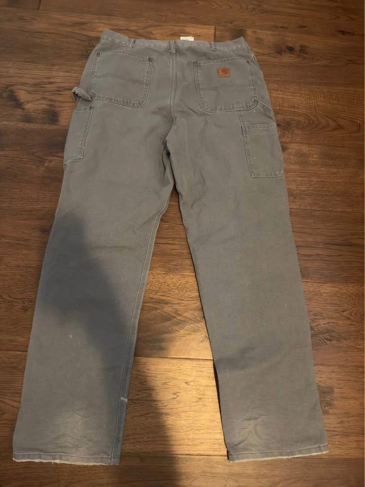 Grey Carhartt Carpenter Pants 32x32 - photo 2
