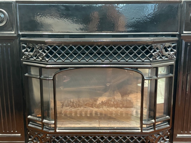 Vintage Black Gas Fireplace - photo 2
