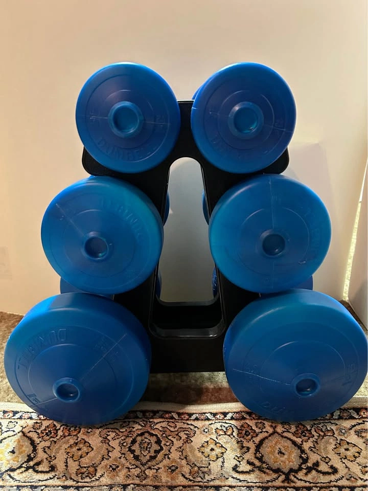 3 PAIRS Dumbbell Weights and Holder Warden & 16th Ave Markham - photo 2