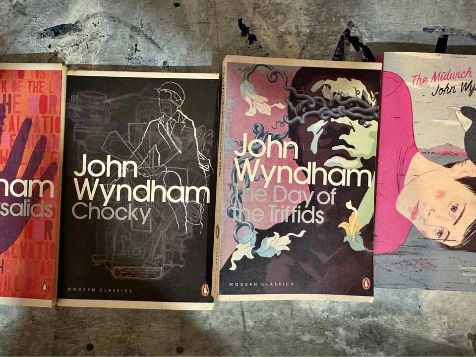 John Wyndham Paperback Books - Chrysalids, Chocky, Day Of The Tr