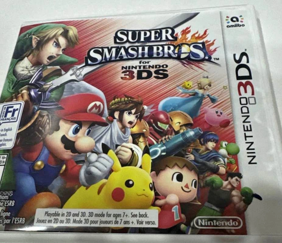 Nintendo DS Games Brain Age 2, Super Smash Bros 3DS Case