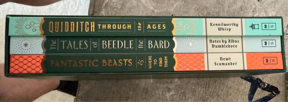 Hogwarts Library Hardcover 3 Book Box Set Harry Potter JK Rowlin - photo 2