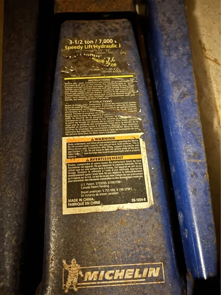 Michelin 3-1/2 Ton Speedy Lift Hydraulic Jack - photo 2