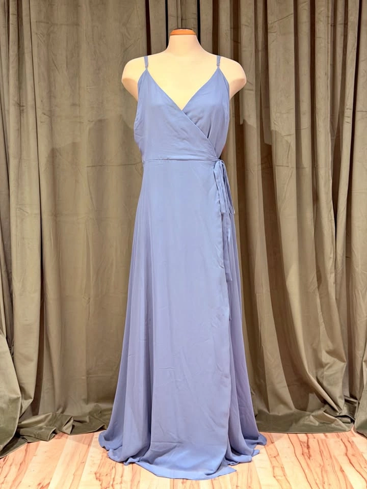 Birdy Grey Cindy Chiffon Bridesmaid Dress - Dusty Blue Size 2X