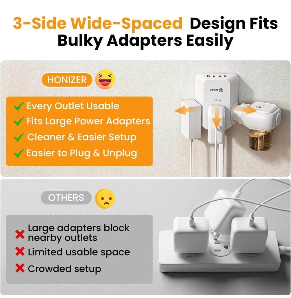 12FT Twin Flat Extension Cord USB C 20W - photo 5