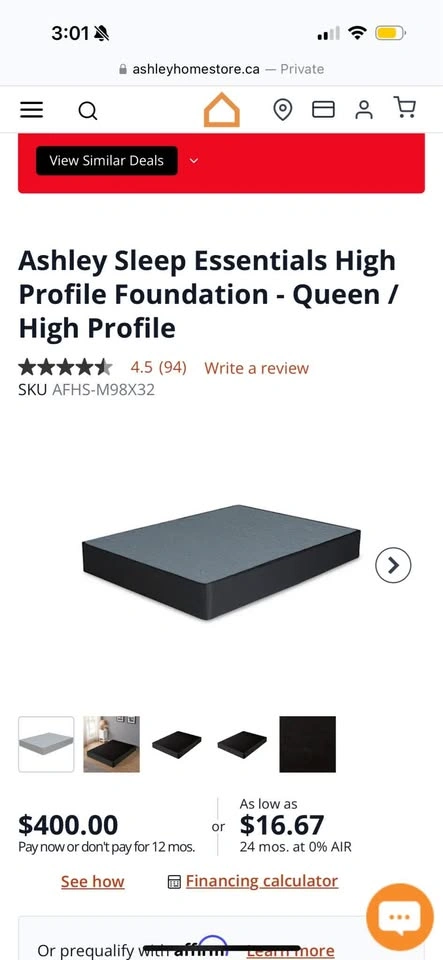 FOR SALE: Queen Size Box Spring/Foundation - $200 - photo 2