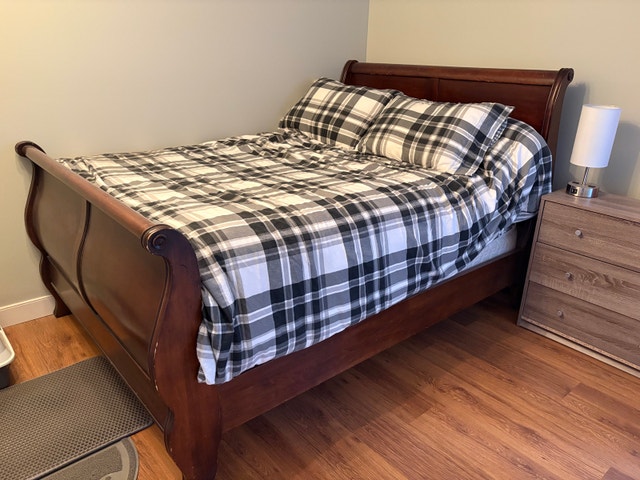 sleigh bed full/double