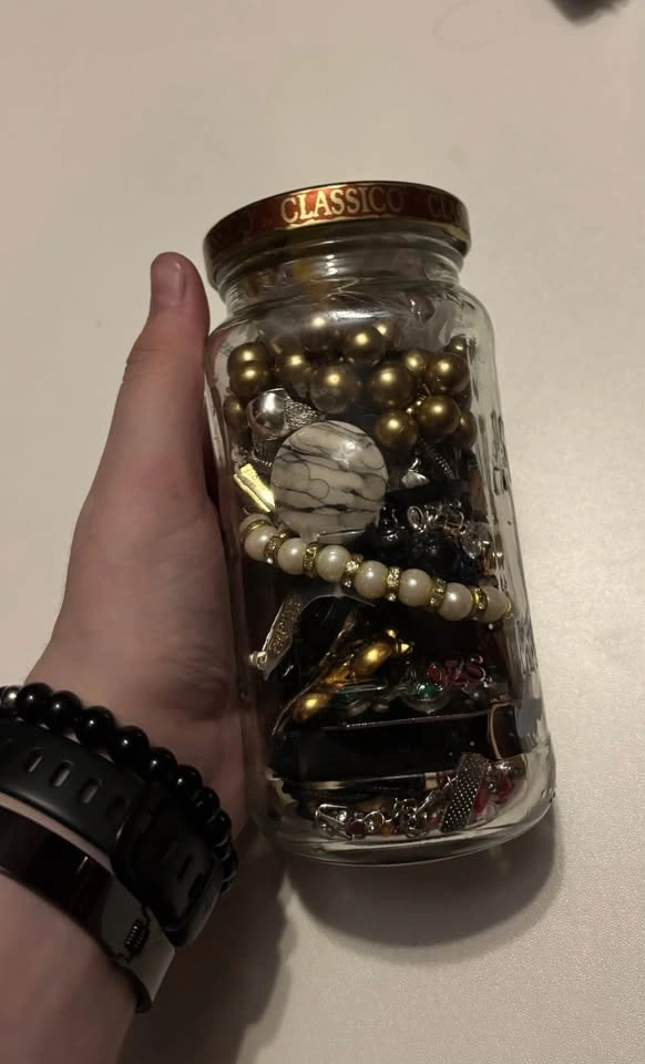 Assorted Costume Jewelry Jar - photo 2