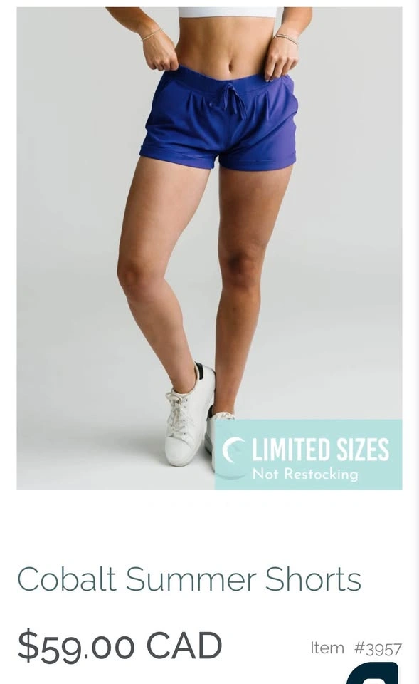 Zyia Active Cobalt Summer Shorts - photo 2