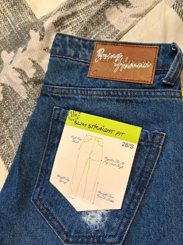 Blue High Rise Straight Fit Women’s Distressed Jeans - photo 5