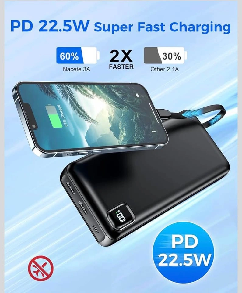 50,000mAh 22.5W Fast Charging Power Bank Portable Charger - photo 3