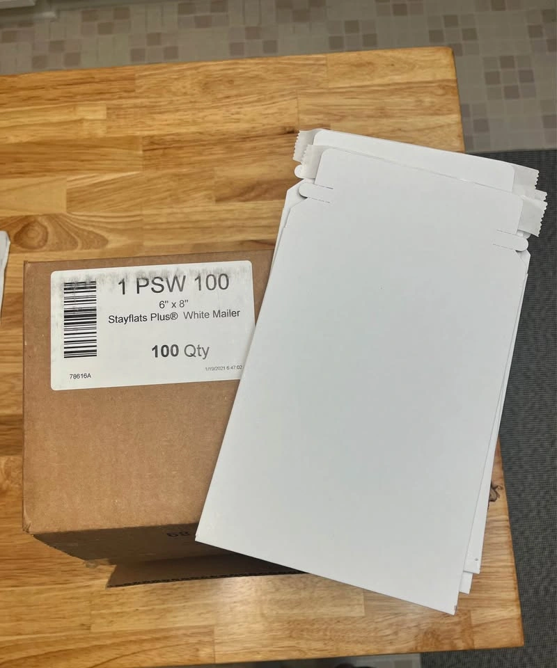 87 White Self-Seal Stayflats semi-rigid mailers, 6x8” - photo 2
