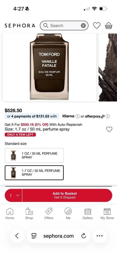 Authentic Tom Ford Vanille Fatale EDP (50ml / 1.7 oz) - photo 2