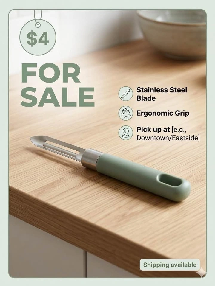 Stainless Steel Vegetable Peeler - photo 2