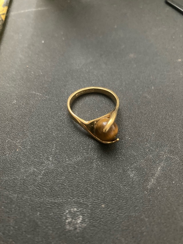 gold plated ring - photo 2