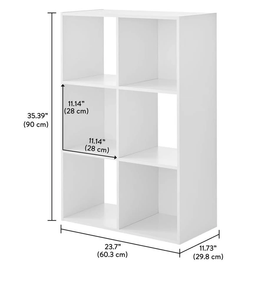 Mainstays 6-Cube Organizer, Espresso - photo 3