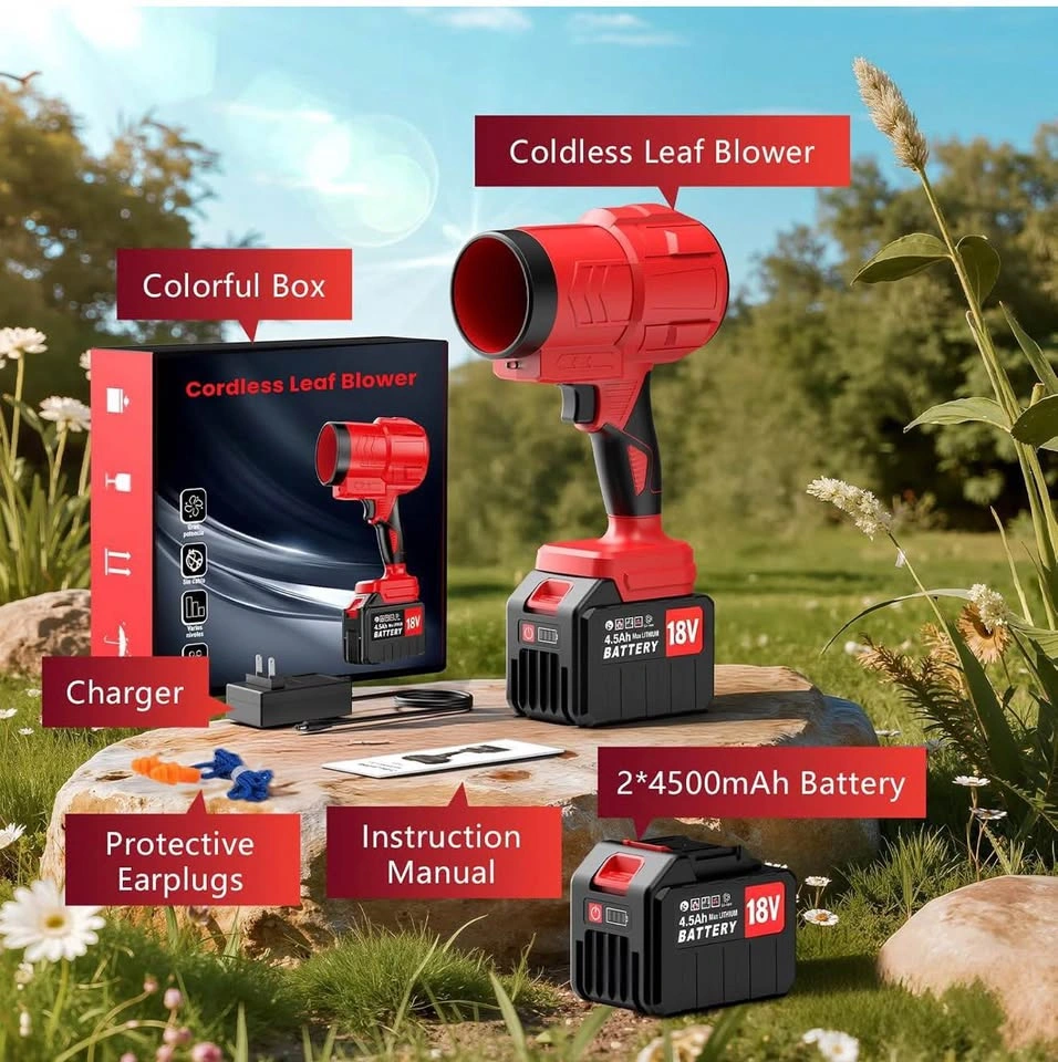 Electric Leaf Blower Cordless with 2*4500mAh Batteries - photo 4