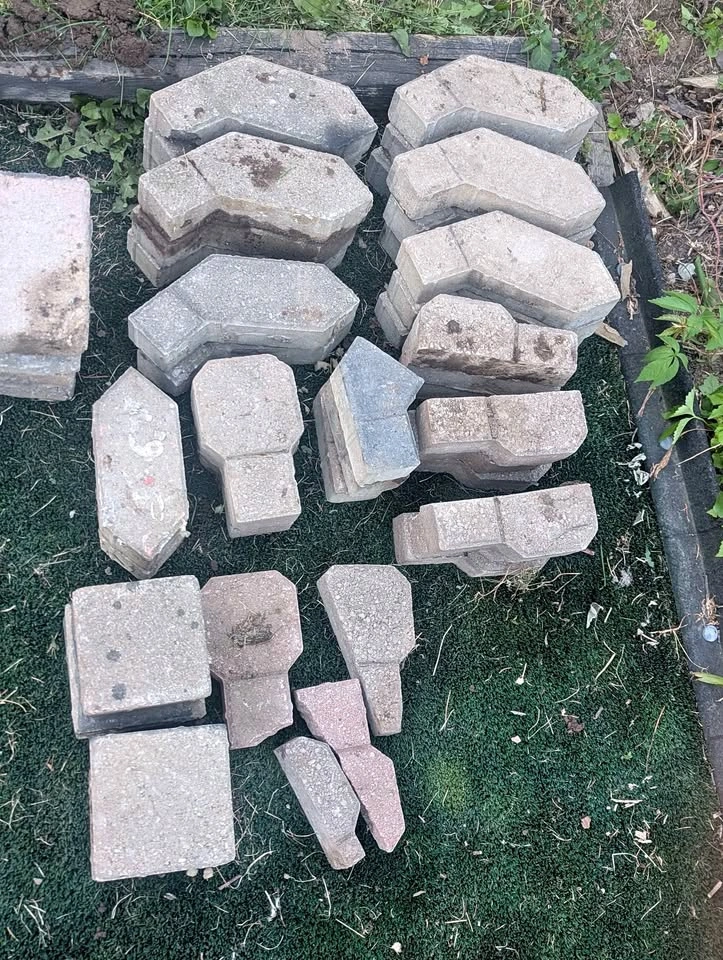 Assorted Concrete Pavers and Bricks