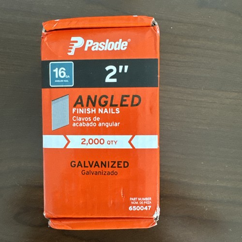 Paslode 2 In. X 16-Gauge Galvanized Angled Finish Nails, 2000