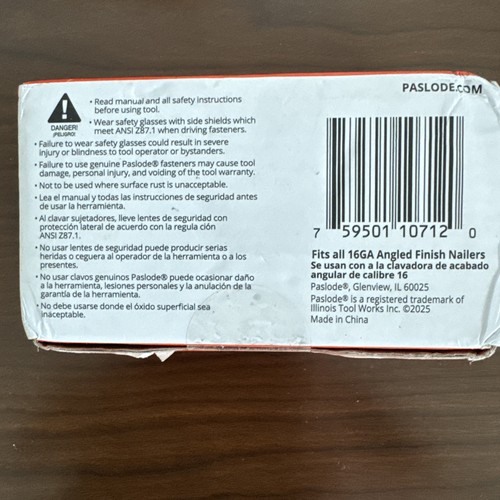 Paslode 2 In. X 16-Gauge Galvanized Angled Finish Nails, 2000 - photo 2