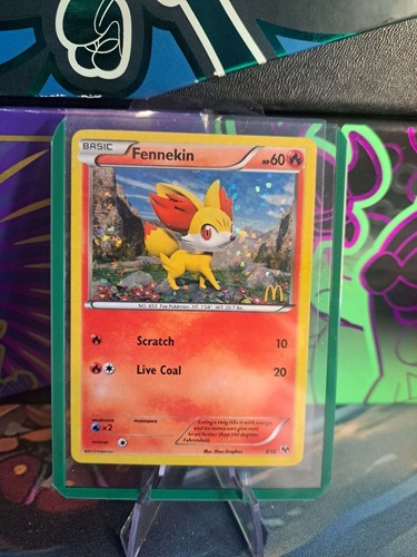 Fennekin - 3/12 - Holo 2013 Mcdonalds Promo Pokemon Card NM