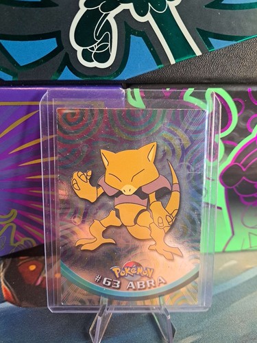 ABRA #63 - 2000 Topps Chrome Pokemon CARD - REGULAR HOLO - LP