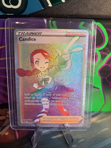 Candice - 204/195 Pokemon Silver Tempest Secret Rare Card NM
