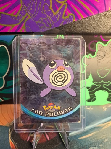 Poliwag #60 Topps Black Logo Foil Holo Pokémon TV Animation Edit