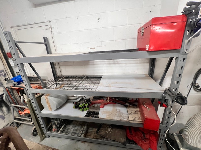 heavy duty metal shelf