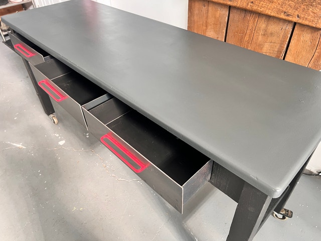 1950’s Oak lab table - photo 5
