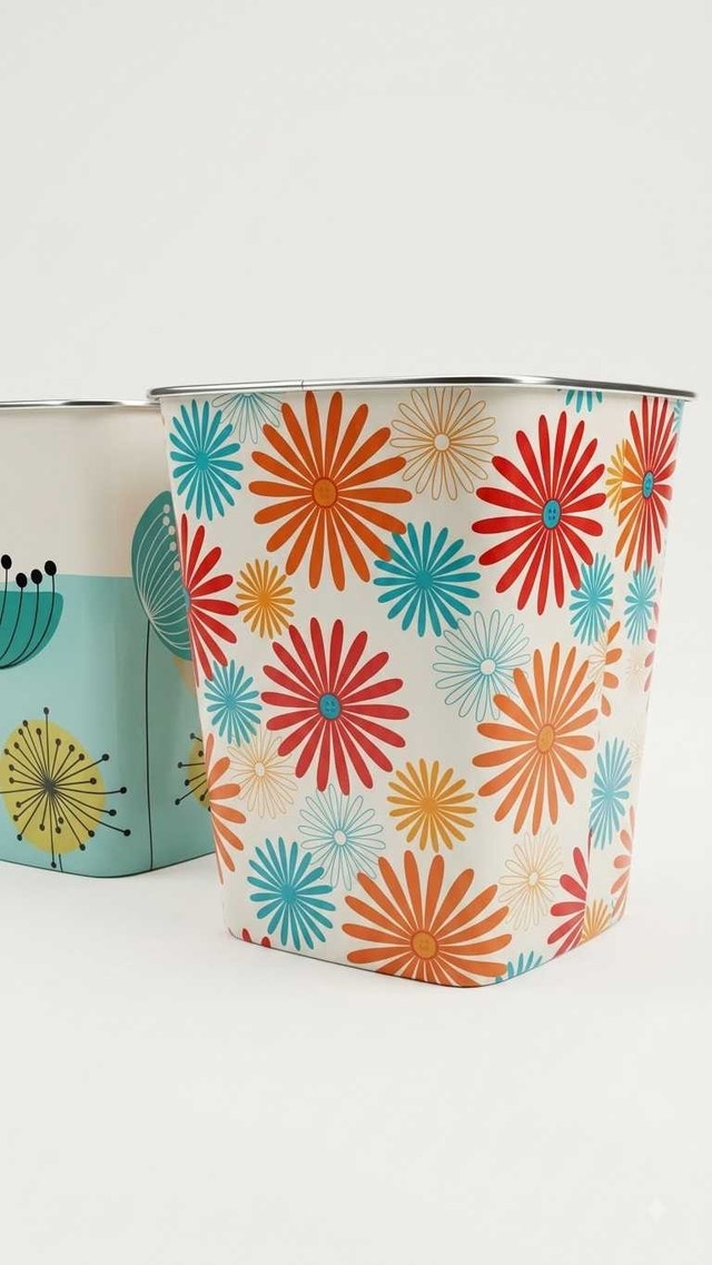 Retro Floral baskets / Storage Bins - photo 2
