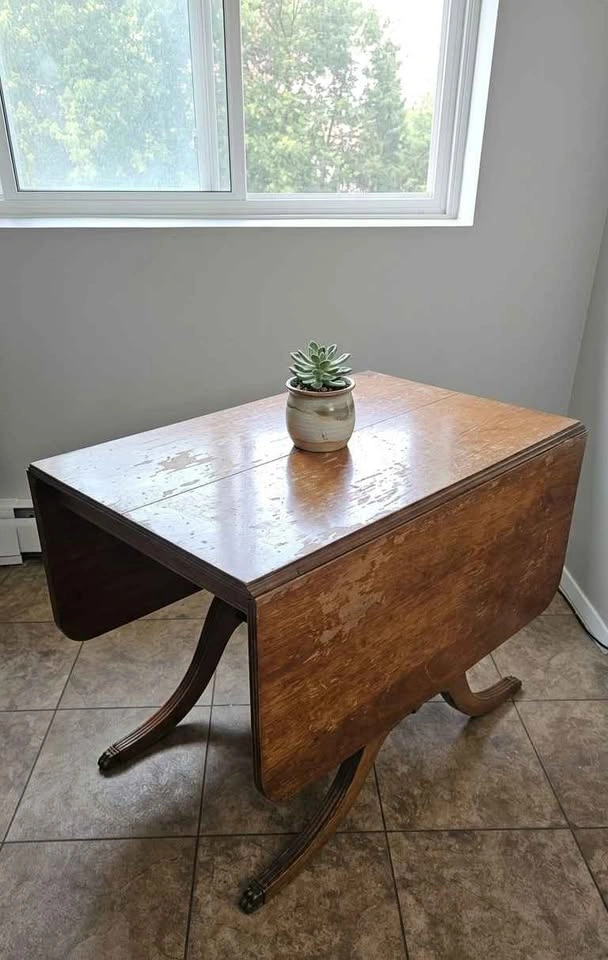 Versatile Solid Wood Drop-Leaf Dining Table (Seats Up to 6!)