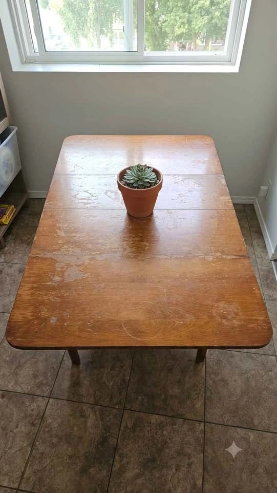 Versatile Solid Wood Drop-Leaf Dining Table (Seats Up to 6!) - photo 2