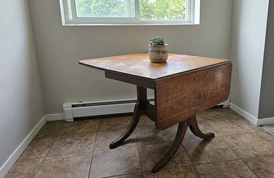 Versatile Solid Wood Drop-Leaf Dining Table (Seats Up to 6!) - photo 4
