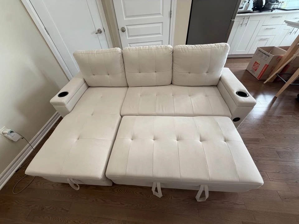 Sectional Sleeper Sofa with Storage, USB Charging & Cup Holders - photo 2